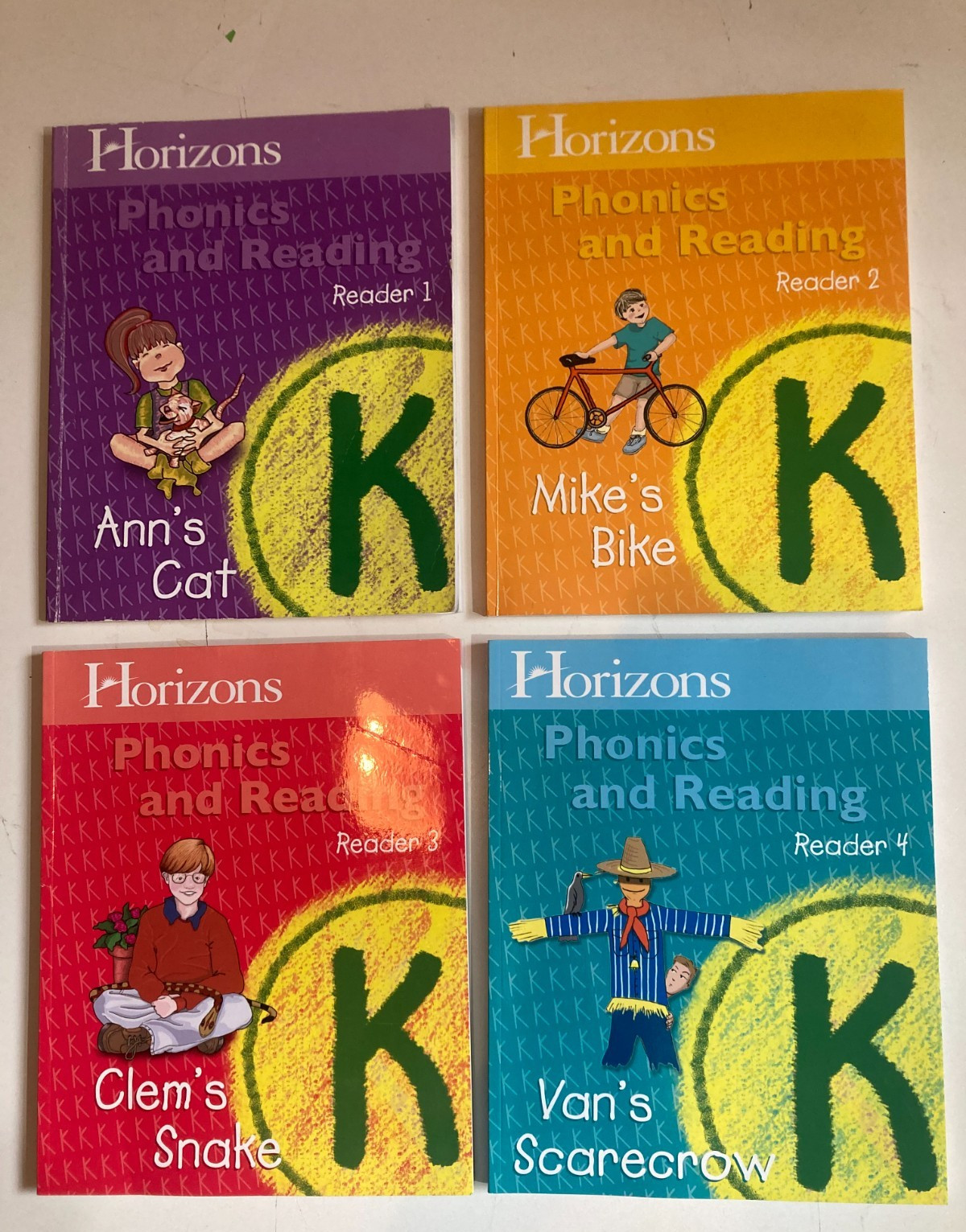 HORIZONS Grade K 1-4 PHONICS AND READING ReaderPOLLYANN O’BRIAN Lot of 4