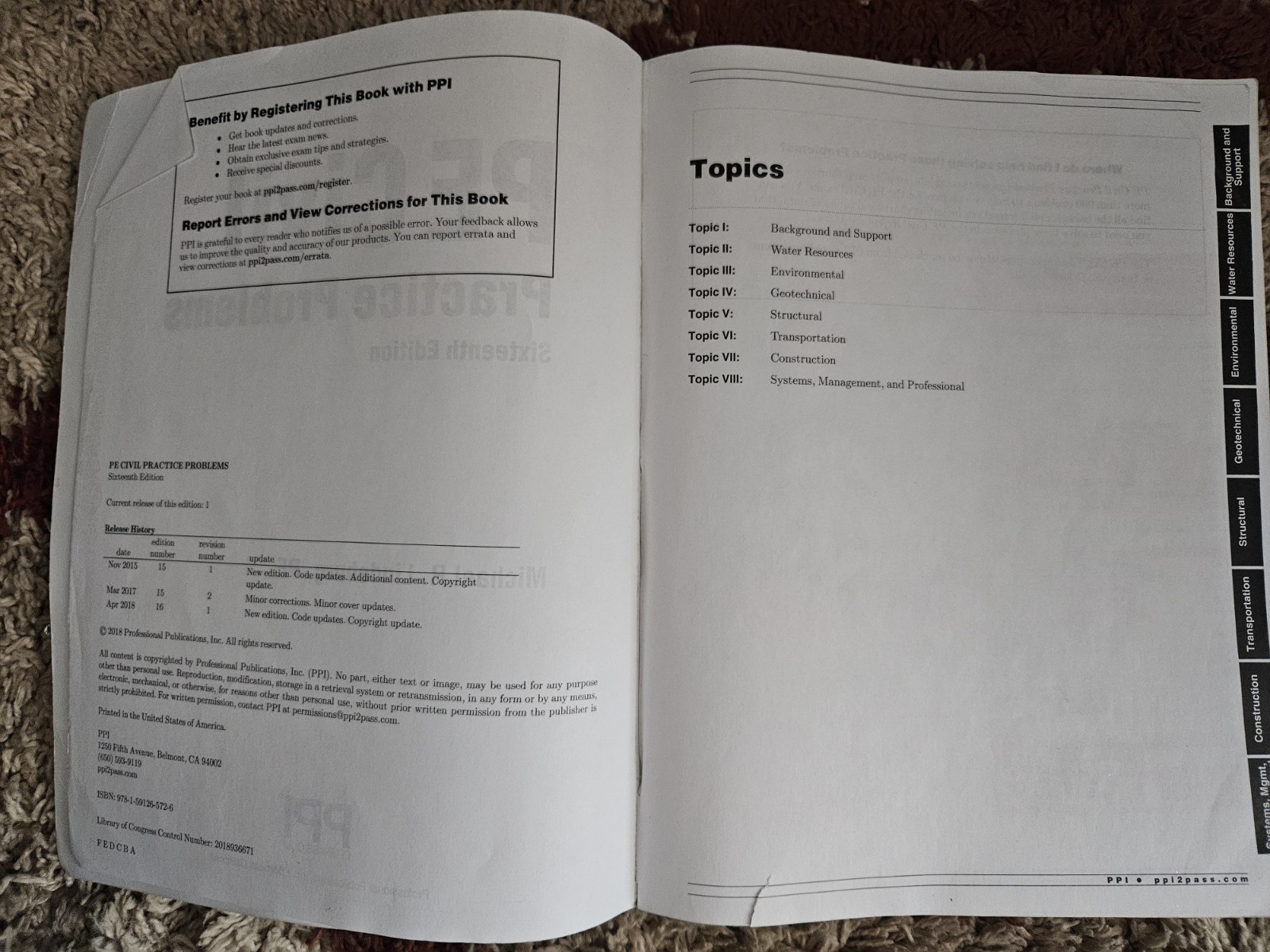 PPI Pe Civil Practice Problems By Michael R. Lindeburg, PE Sixteenth Edition