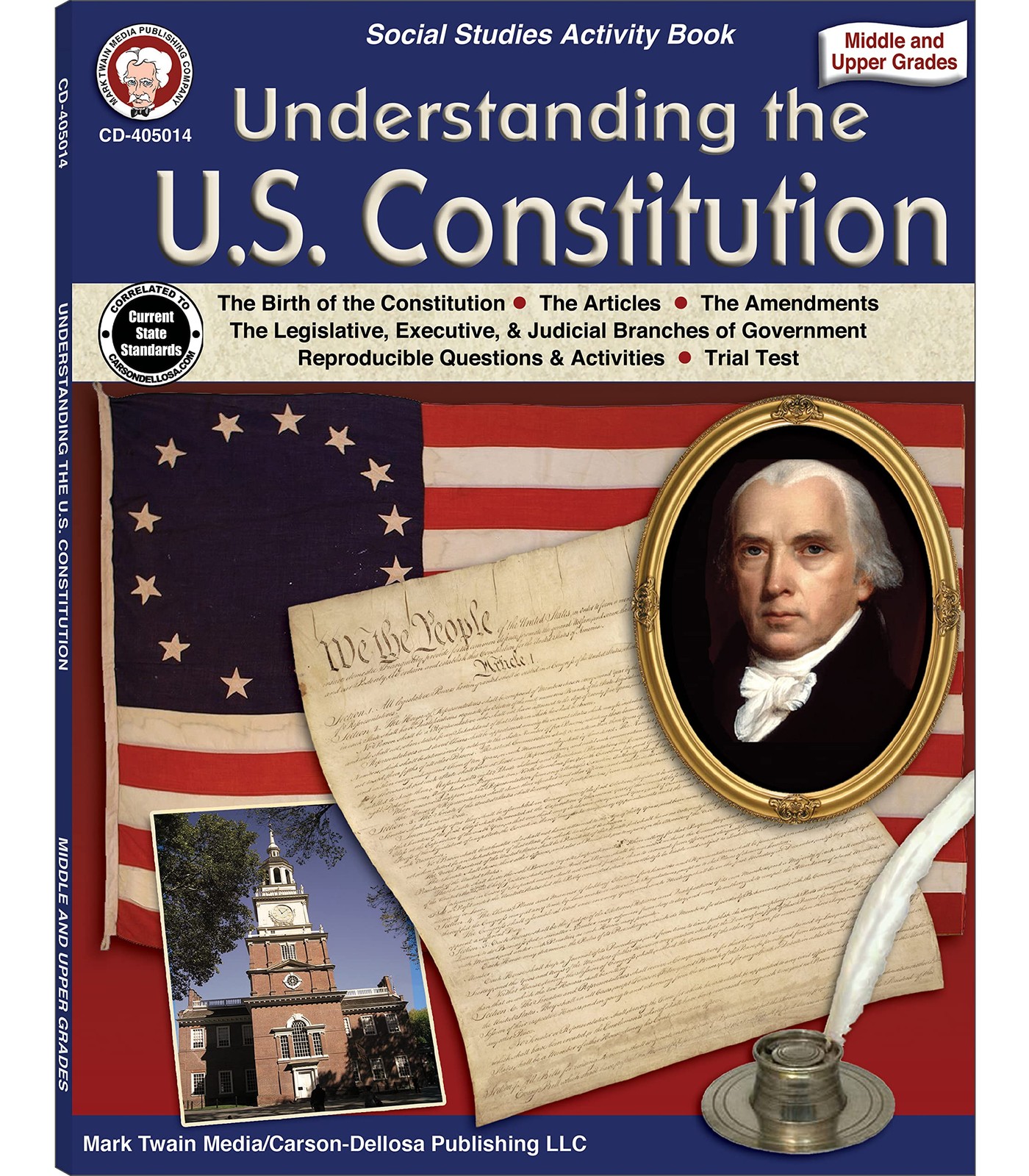 Mark Twain Understanding the US Constitution Workbook, American History Book…