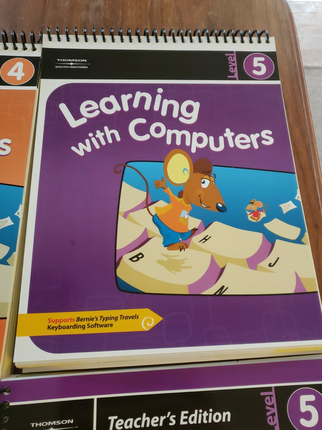 Learning W/ Computers 2 CDs 6 Spiral Bound Book Set Teachers Edition Levels 3-5