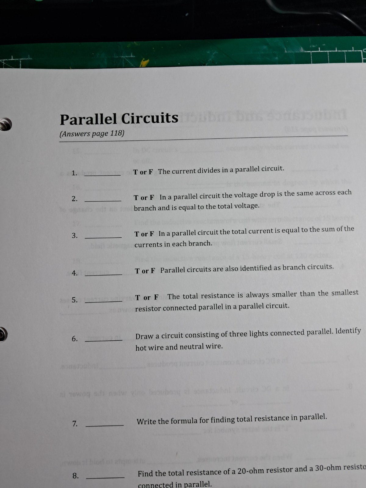 CITC Electrician Training Study Book/Binder Industry Training of Washington