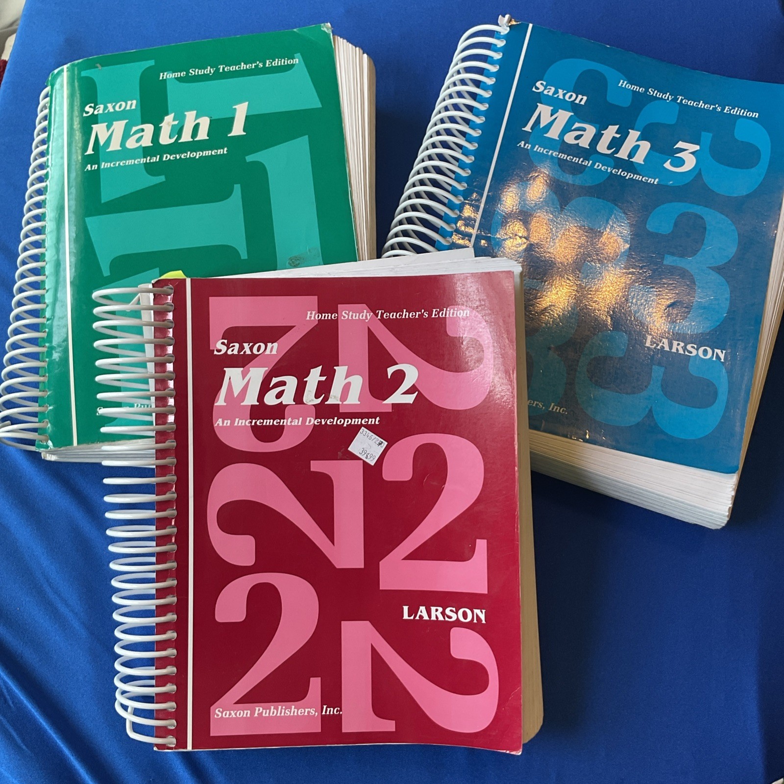 Saxon Math 1 2 & 3 Teachers Edition Home Study Lot