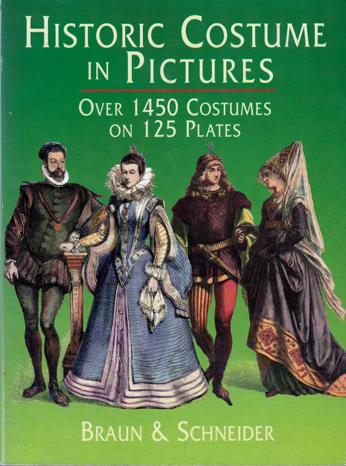 HISTORIC COSTUME IN PICTURES (1975) Over 1450 Costumes on 125 Plates – Dover TPB