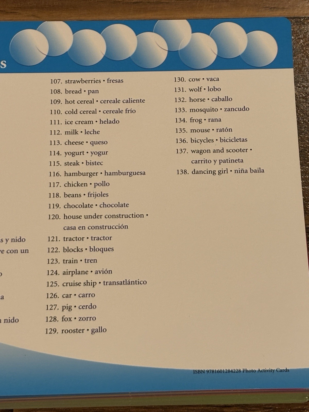 Frog Street Press Pre-K Program Cards Activity Sequence Photo Letter Word Vocab