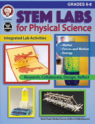 STEM Labs for Physical Science, Grades 6 – 8 – Paperback – GOOD