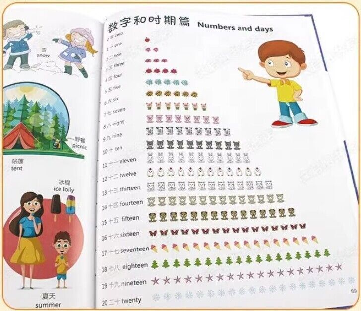 儿童英语口语日常情景对话 英文有声绘本分级阅读书籍 小学一二三四年级英语单词大书 幼儿园入门零基础 培生幼儿启蒙读物