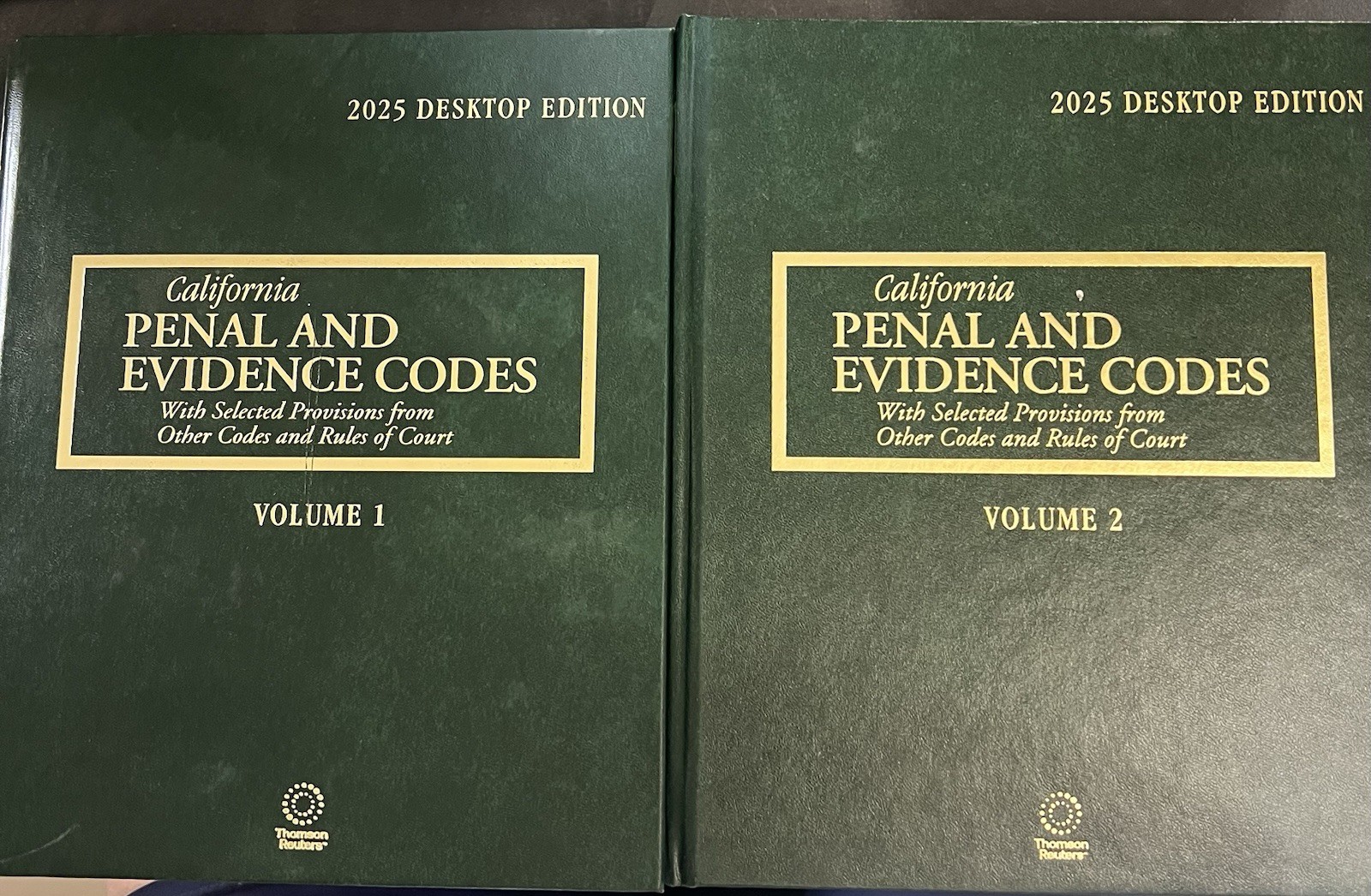 Thomson Reuters, California Penal And Evidence Codes, Vol 1-2, 2025 Desktop Edit