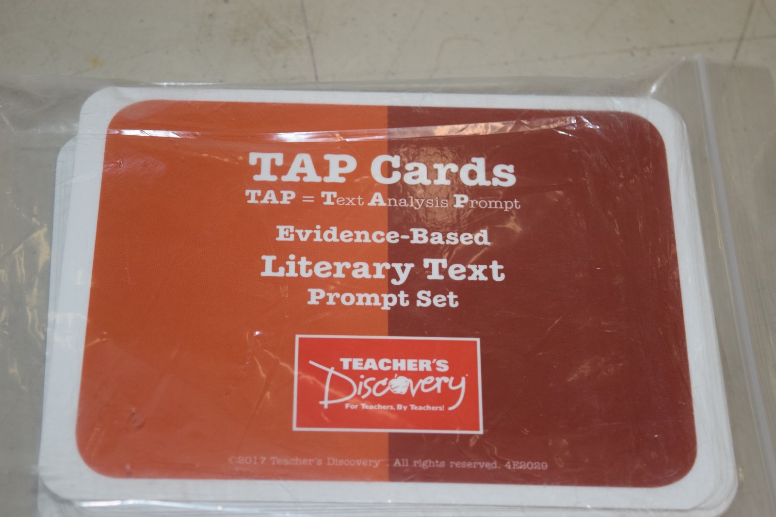 TAP Cards Text Analysis Prompt Evidence Based Literary Text Set High School