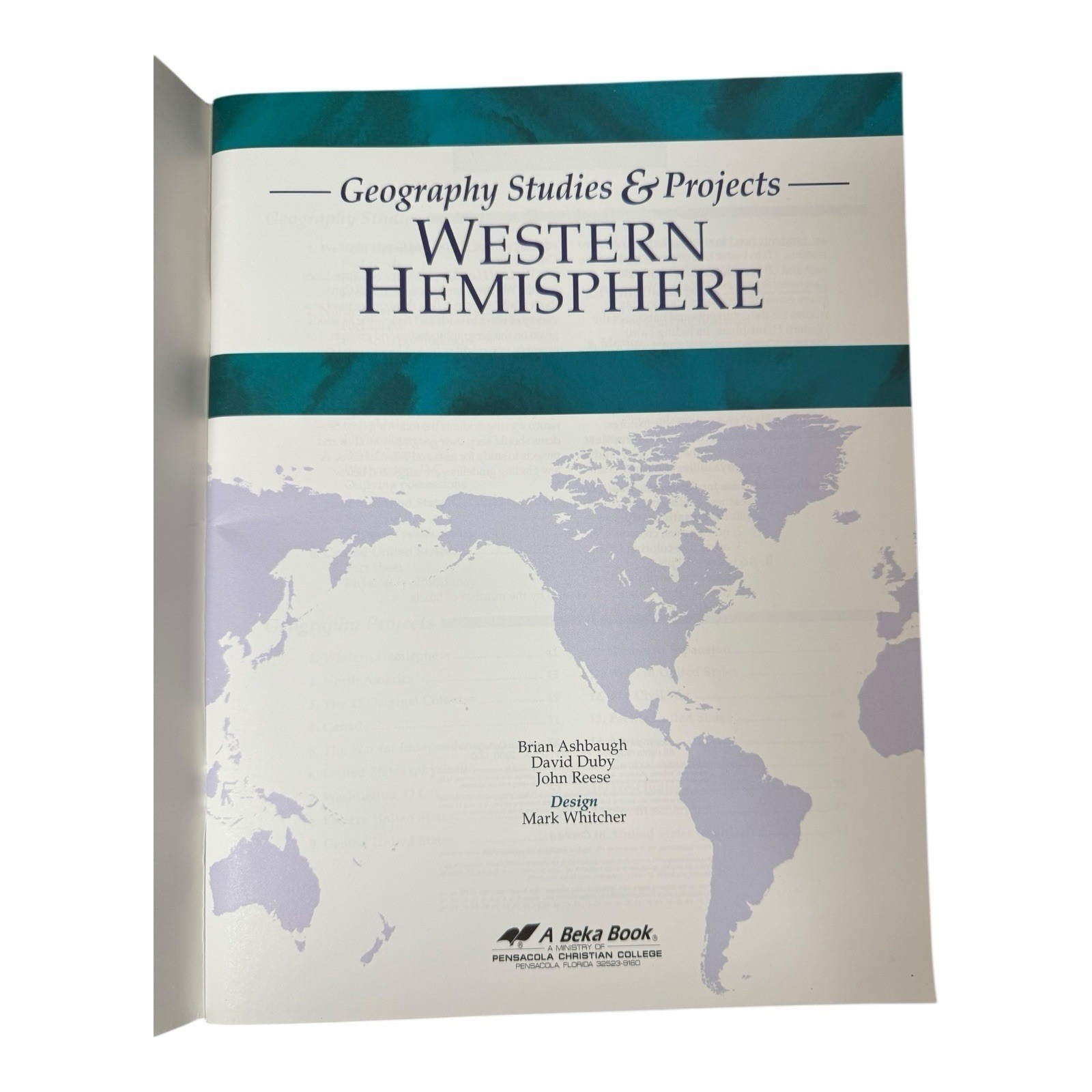 Abeka Geography Studies and Projects Western Hemisphere Teachers Key 1st Ed R214