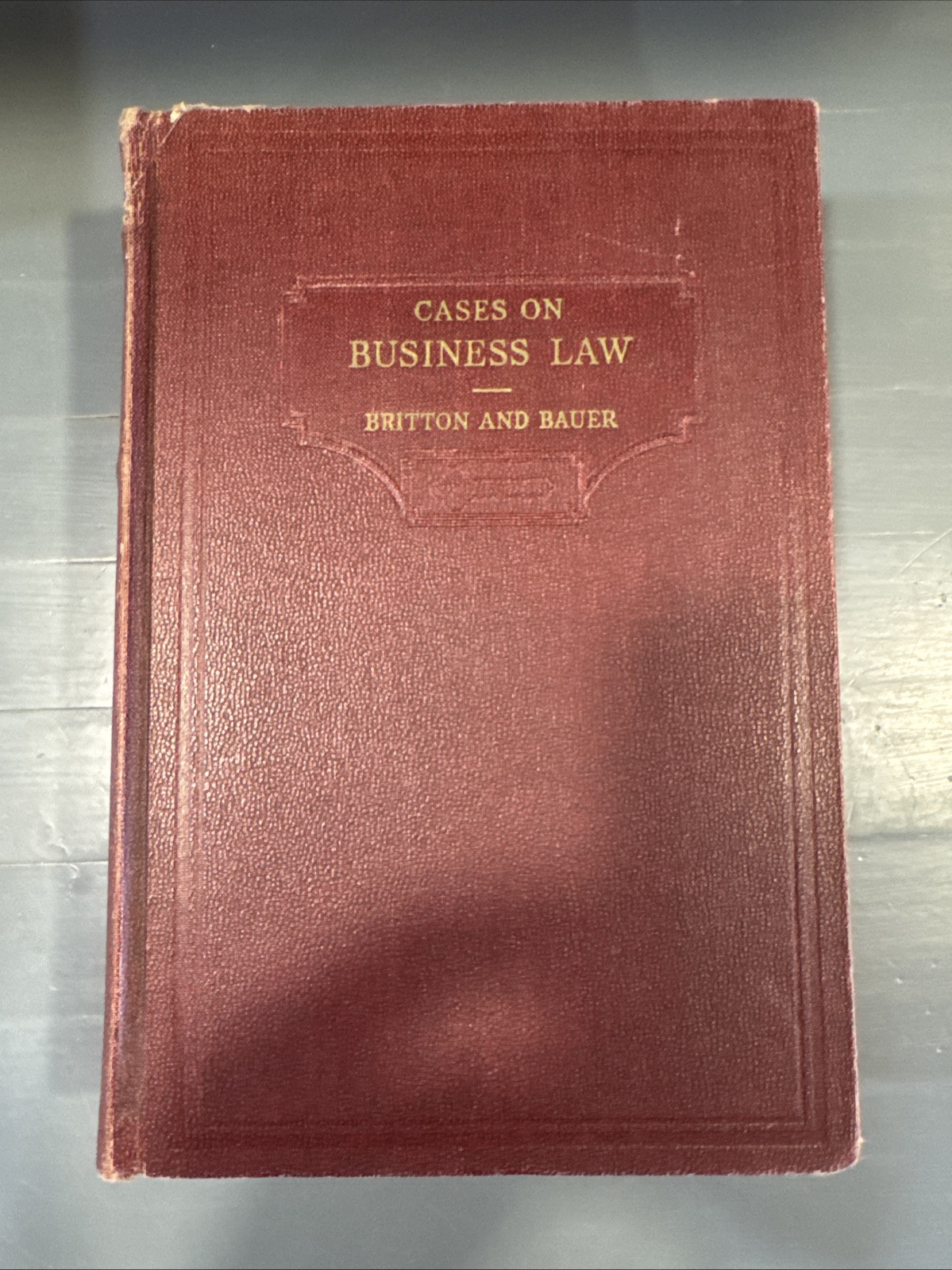 Cases On Business Law Britton and Bauer 1952