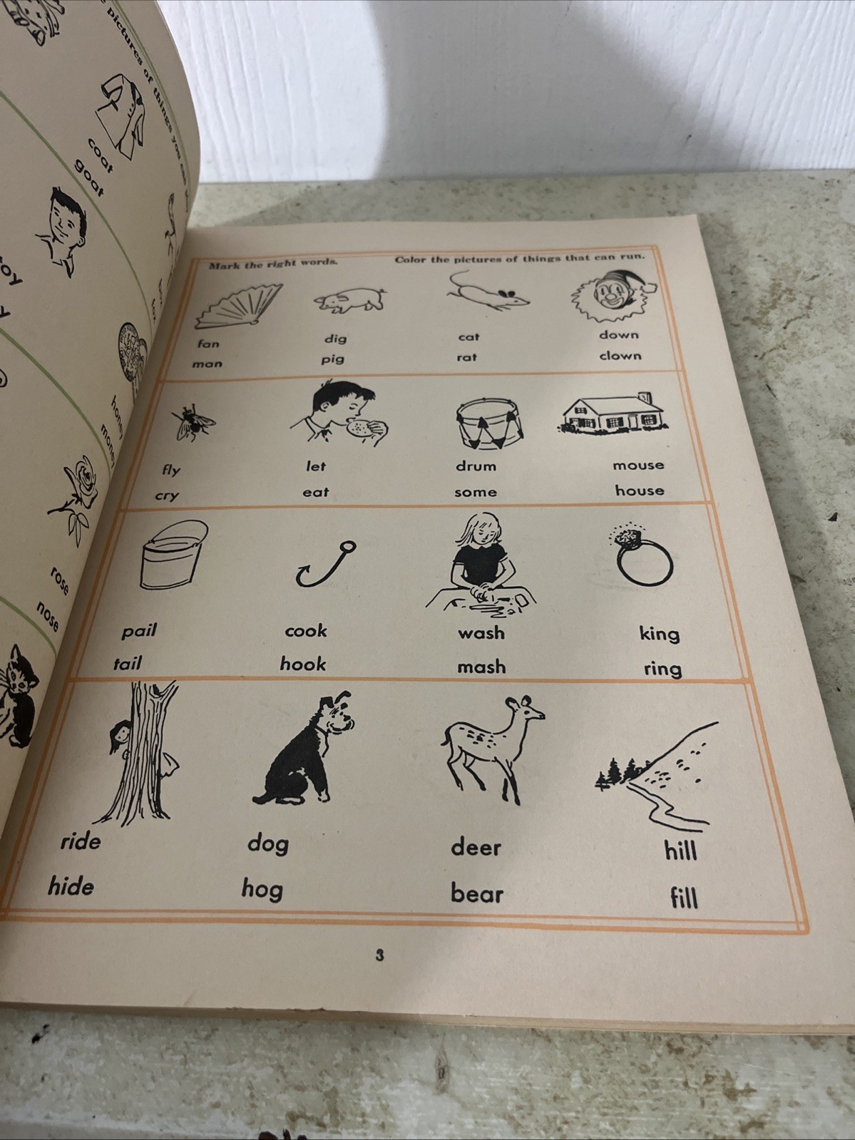 Fun with Phonics Book, Help yourself Series, Vintage 1956 workbook Whitman