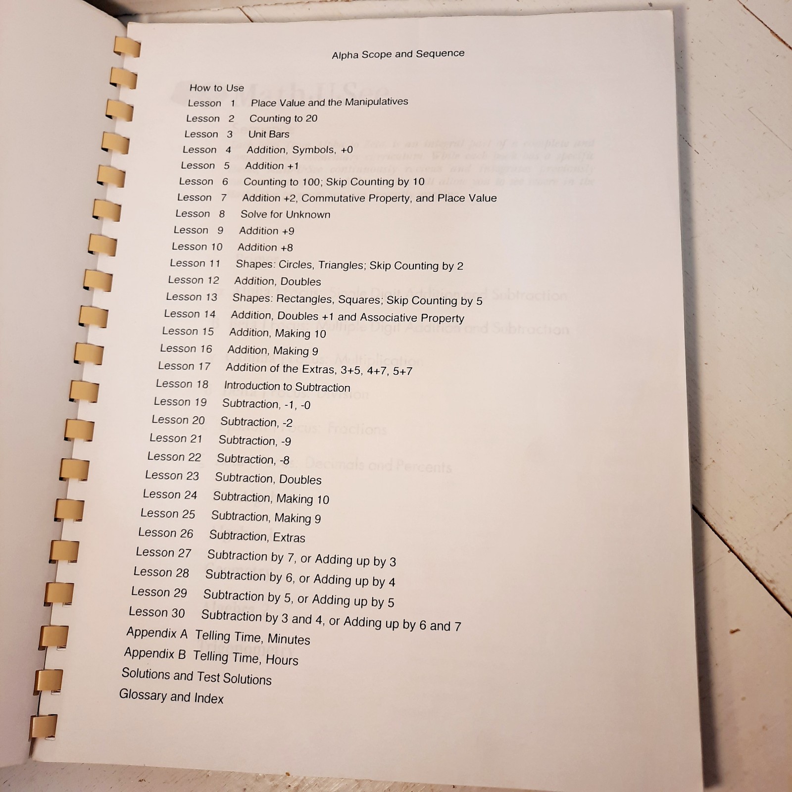 Math U See Alpha Spiral Bound TEST Book and DVD 2004