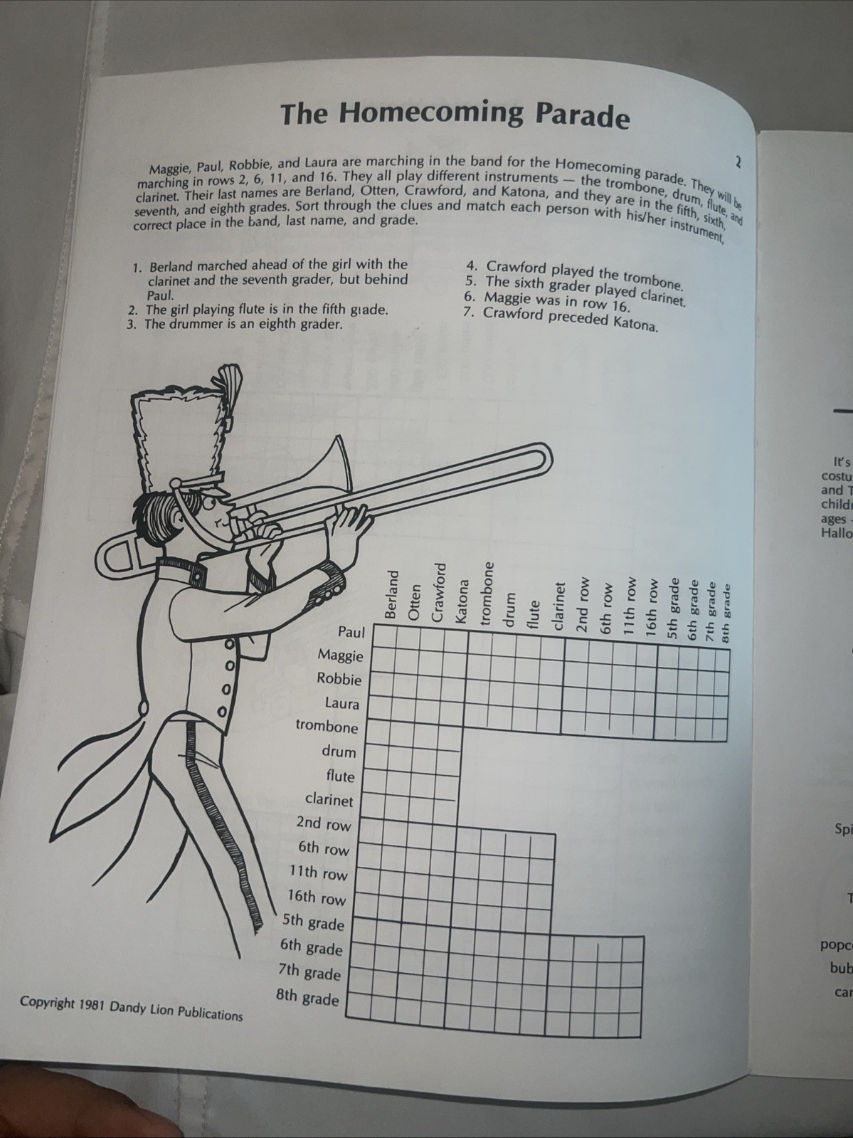 Connections Activities For Deductive Thinking – Answer Book – LIKE NEW