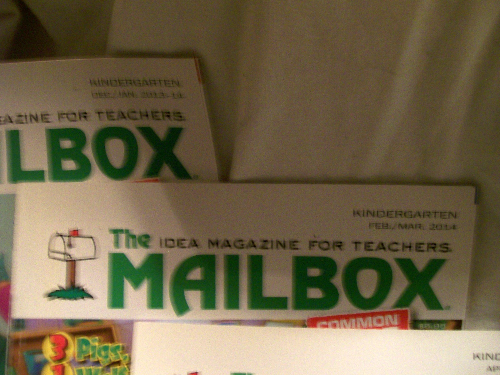 3 THE MAILBOX Kindergarten Idea Magazines for Teachers Dec. – May 2013/2014