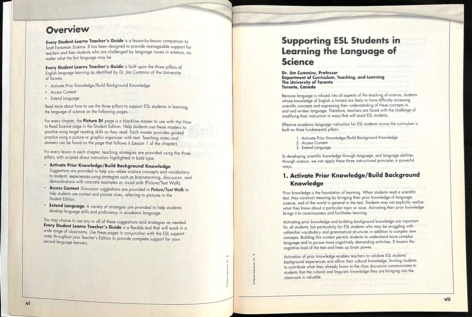 2nd Grade – SCIENCE – EVERY STUDENT LEARNS – TEACHER GUIDE (2006, Foresman)