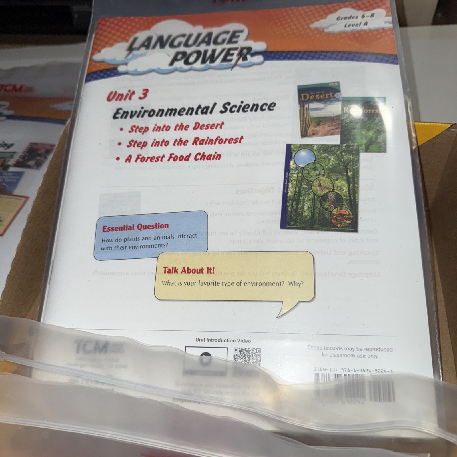 Language Power Grades 6-8 Level A Teacher Created Materials TMC BUILDING ENGLISH