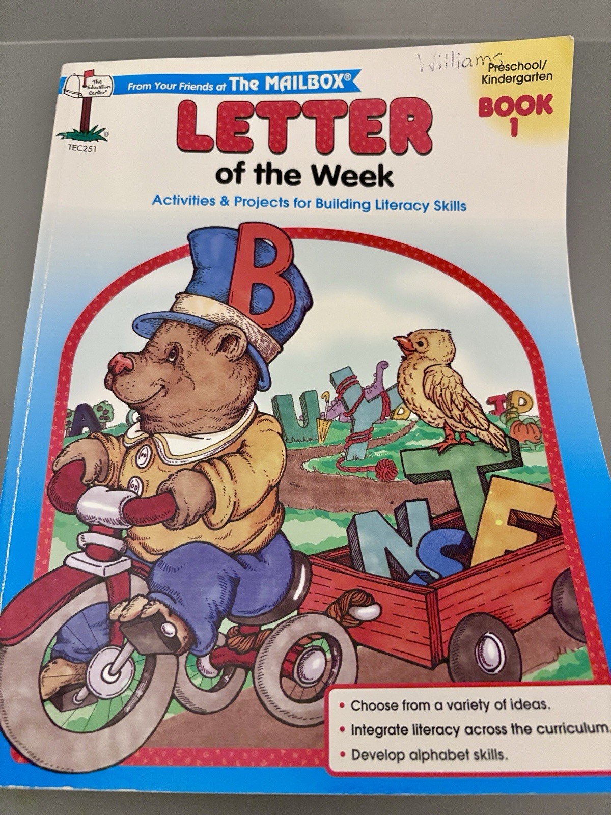 The Mailbox Letter Of The Week Vintage 1993Teacher Guide Preschool/Kindergarten