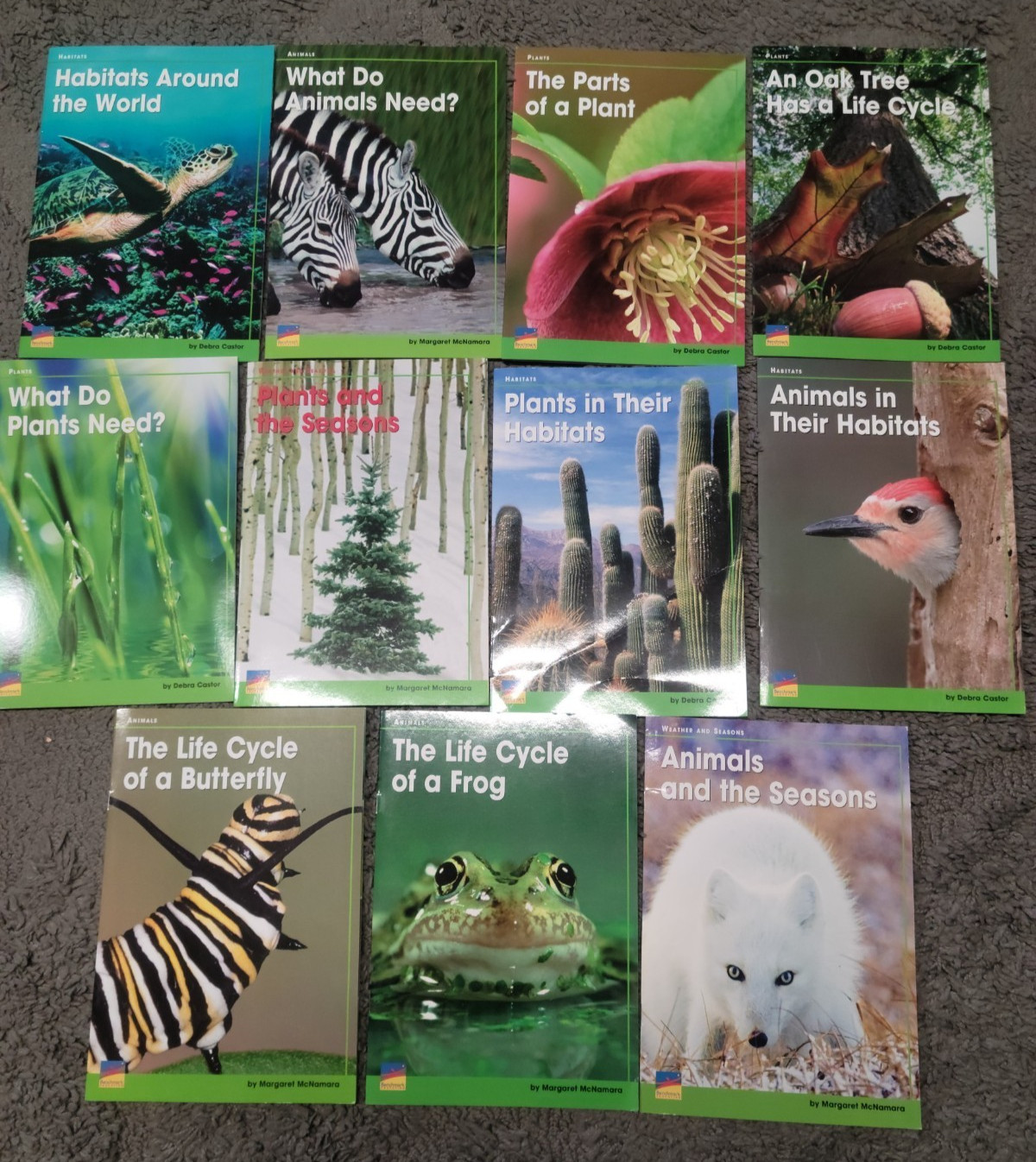 * Lot of 11 Benchmark Education Books Animals & Plants Homeschool *