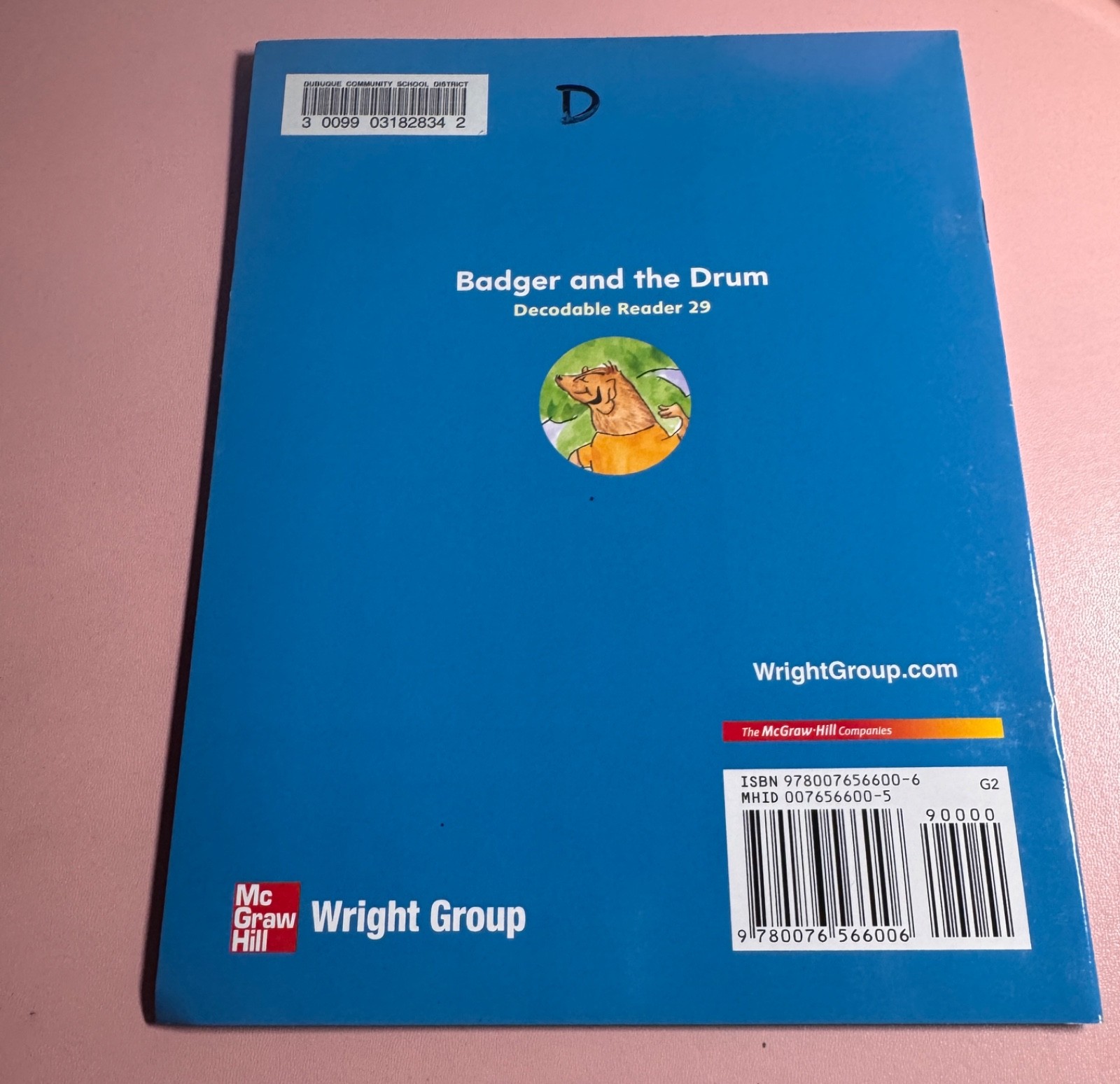 Wright Group Lead 21 Decodable Reader 29 Badger And The Drum Marianne White