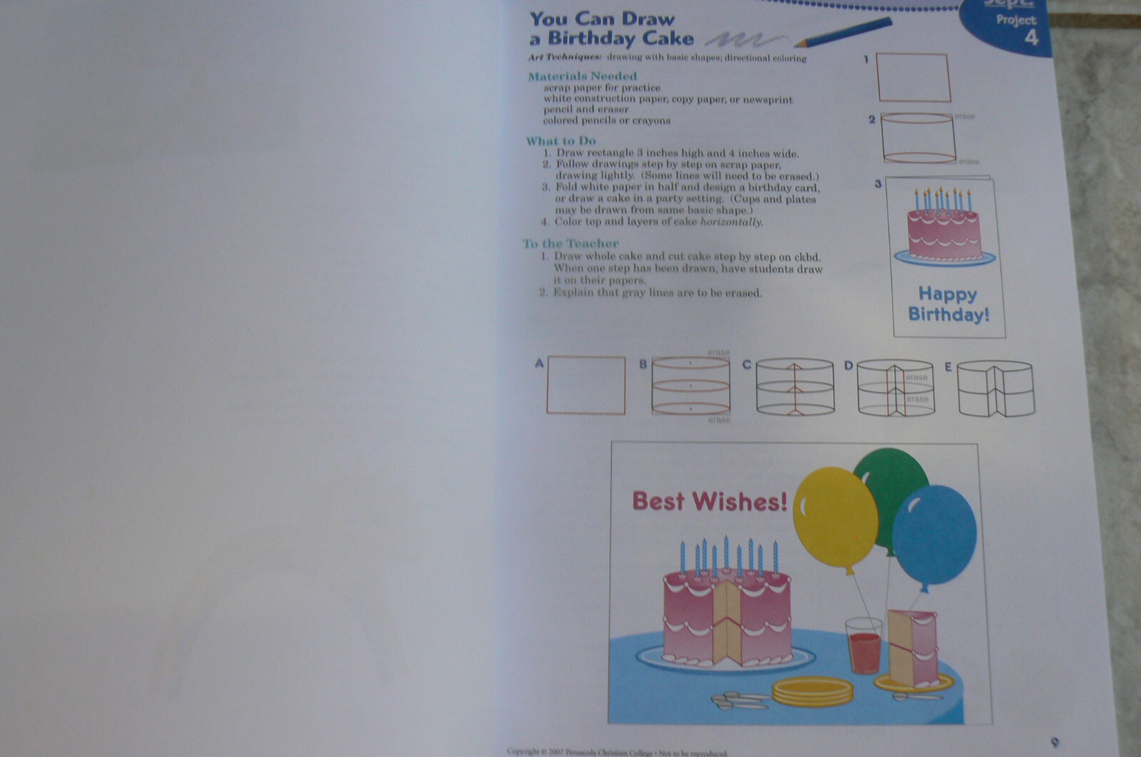 ABeka 3/3rd ART Fourth Ed. Two partial books — LOTS still to do!