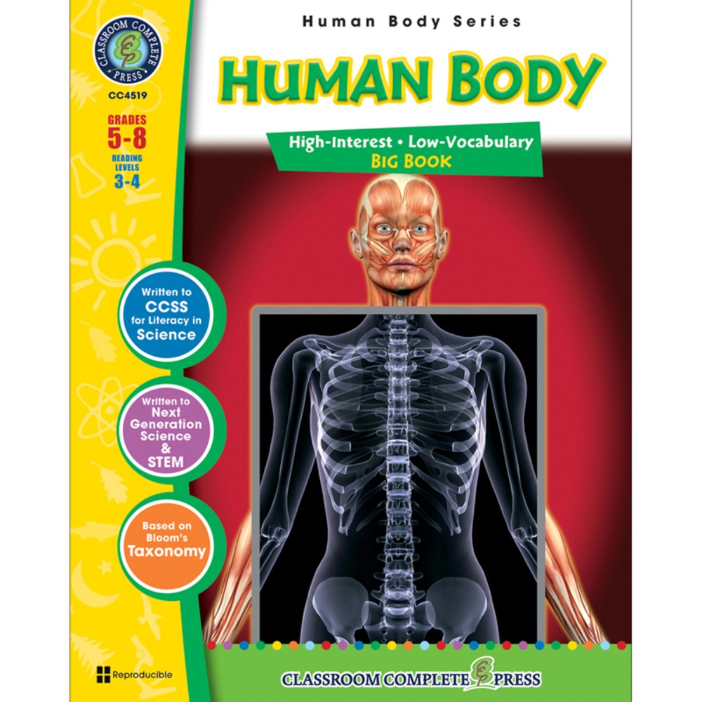 CLASSROOM COMPLETE PRESS CCP4519 Human Body Big Book