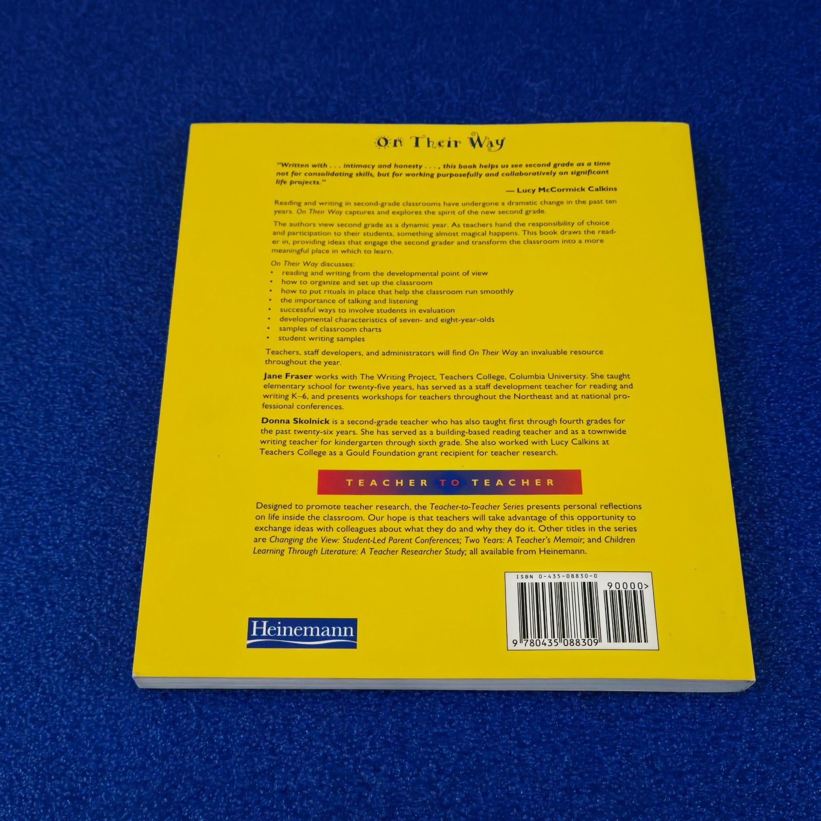 ON THEIR WAY: CELEBRATING SECOND GRADERS AS THEY READ AND WRITE PAPERBACK BOOK
