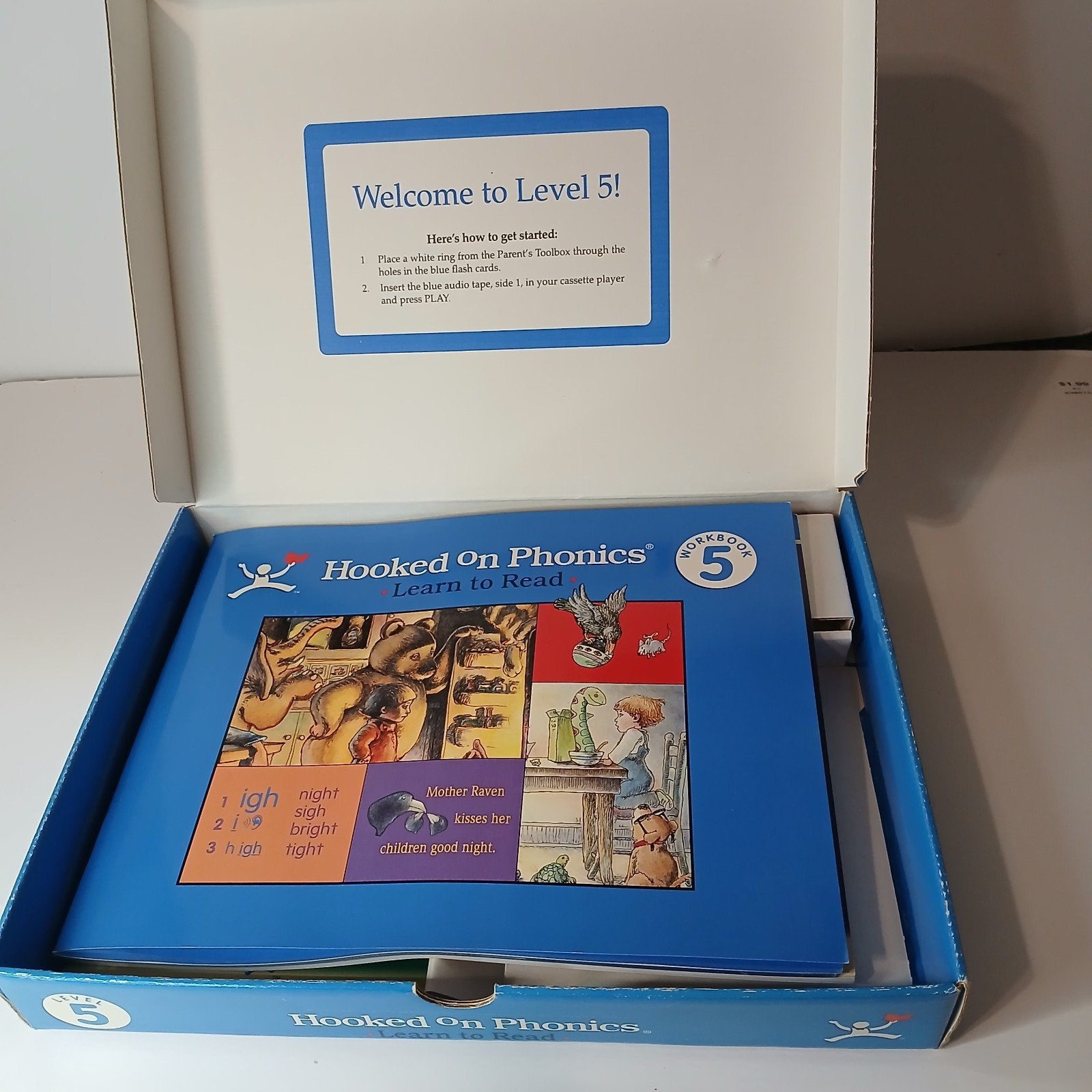 Hooked on Phonics Level 5 Learn to Read Boxed Kit – Incomplete – 1998