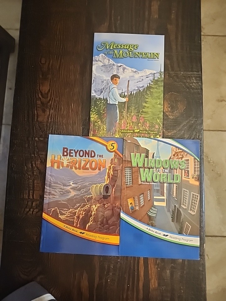 3 book lot – Abeka Reading Program Book Set – Grade 5 – Abeka