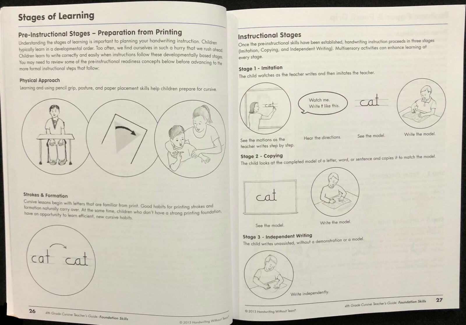 4th – HANDWRITING WITHOUT TEARS – Cursive Teacher’s Guide