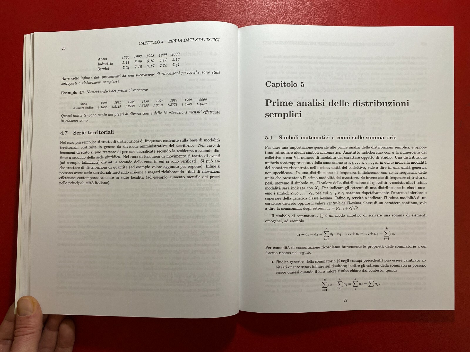 FORCINA STANGHELLINI – ELEMENTI DI STATISTICA PER ECONOMIA Ed. Morlacchi (2004)