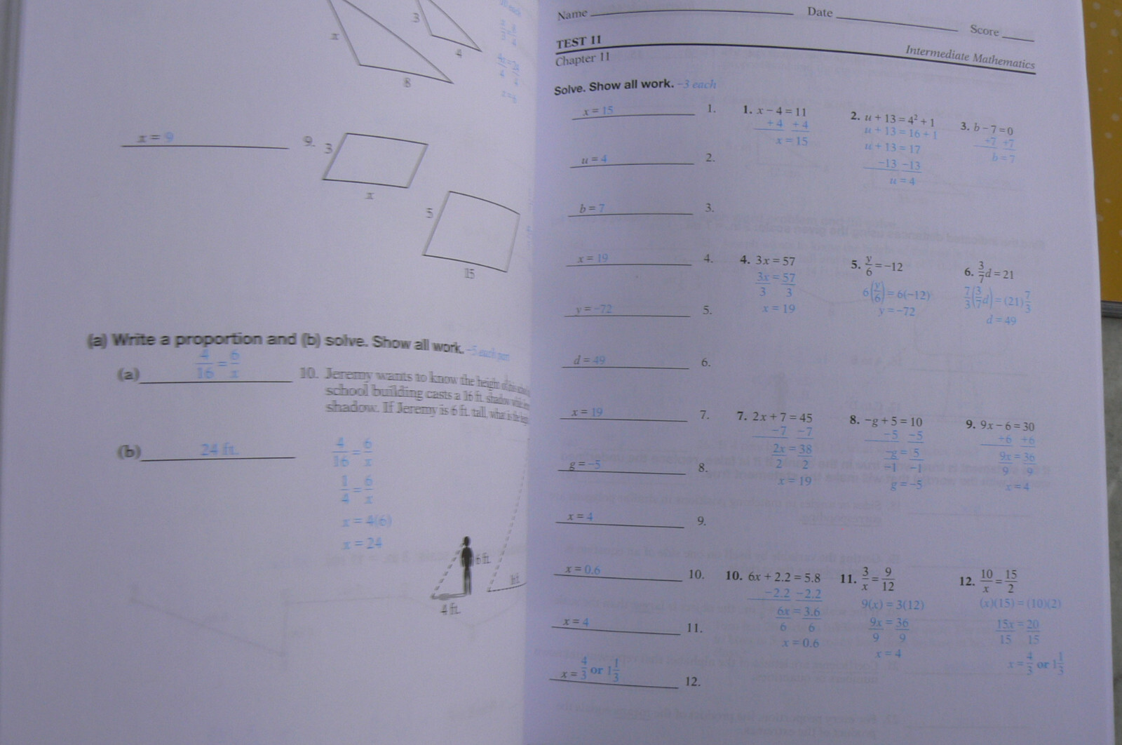 ABeka Intermediate Mathematics SOLUTION KEY,Test Key,Video Manual CURRENT $87+
