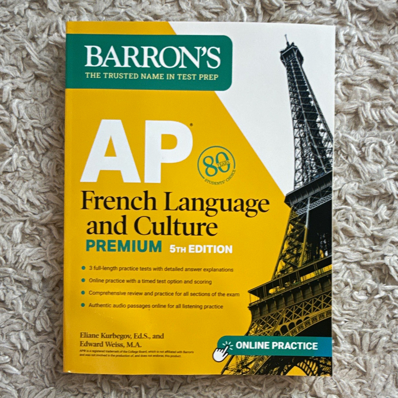 Barron’s AP French Language and Culture Premium 5th Ed w/ Online Practice (2019)