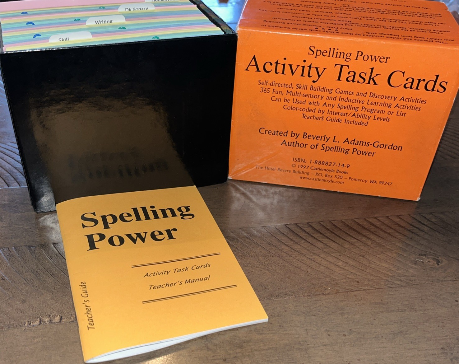Spelling Power Activity Task Cards Box Set Flash Cards Self-Directed 1997 VTG