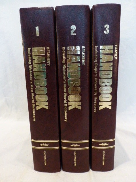 Student Handbook Vol 1-2-3 Roget’s University 1992 Volume Set Southwestern $330