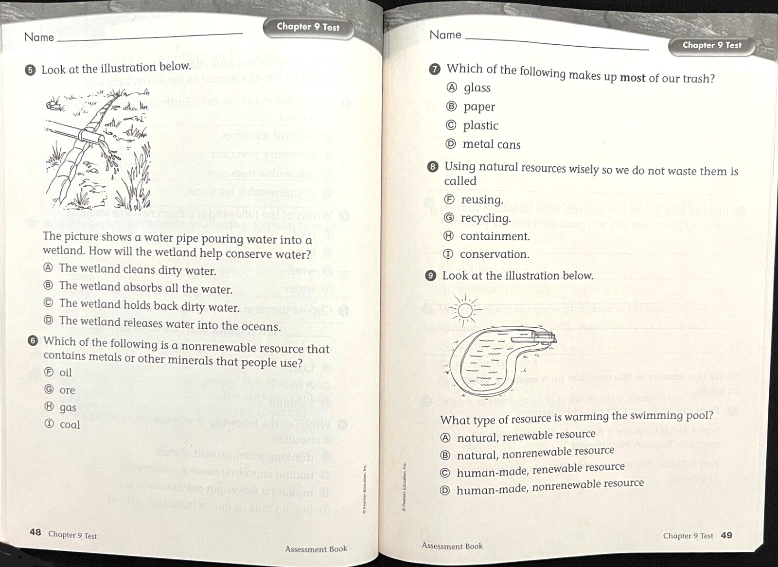 3rd Grade -SCIENCE -ASSESSMENT BOOK – TEACHER EDITION – DIAMOND (2008, Foresman)