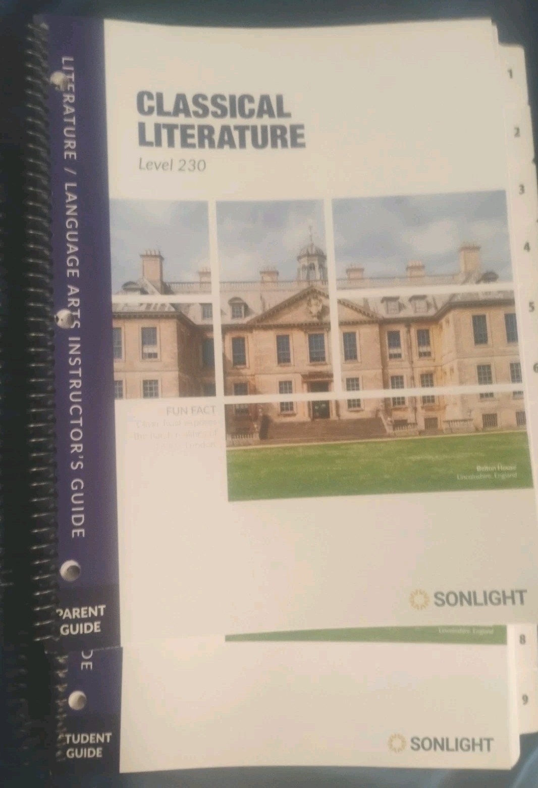 Sonlight Classical Literature Level 230 Parent Guide and Student Guide