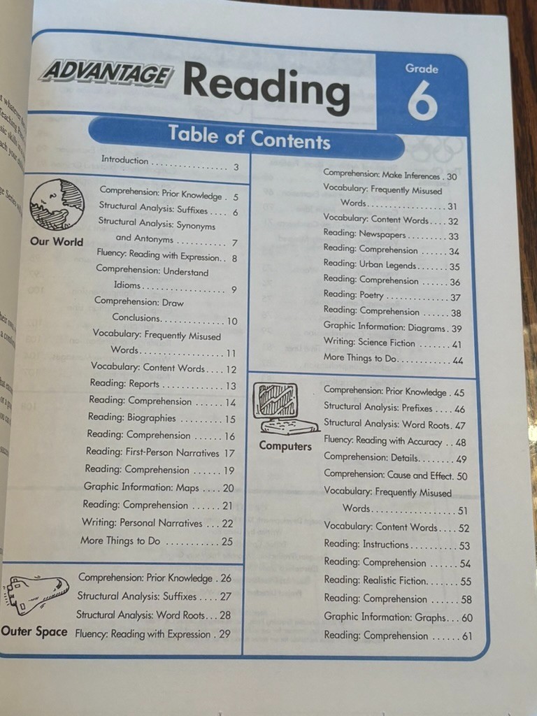 Reading high interest skill building for home & school 6th grade