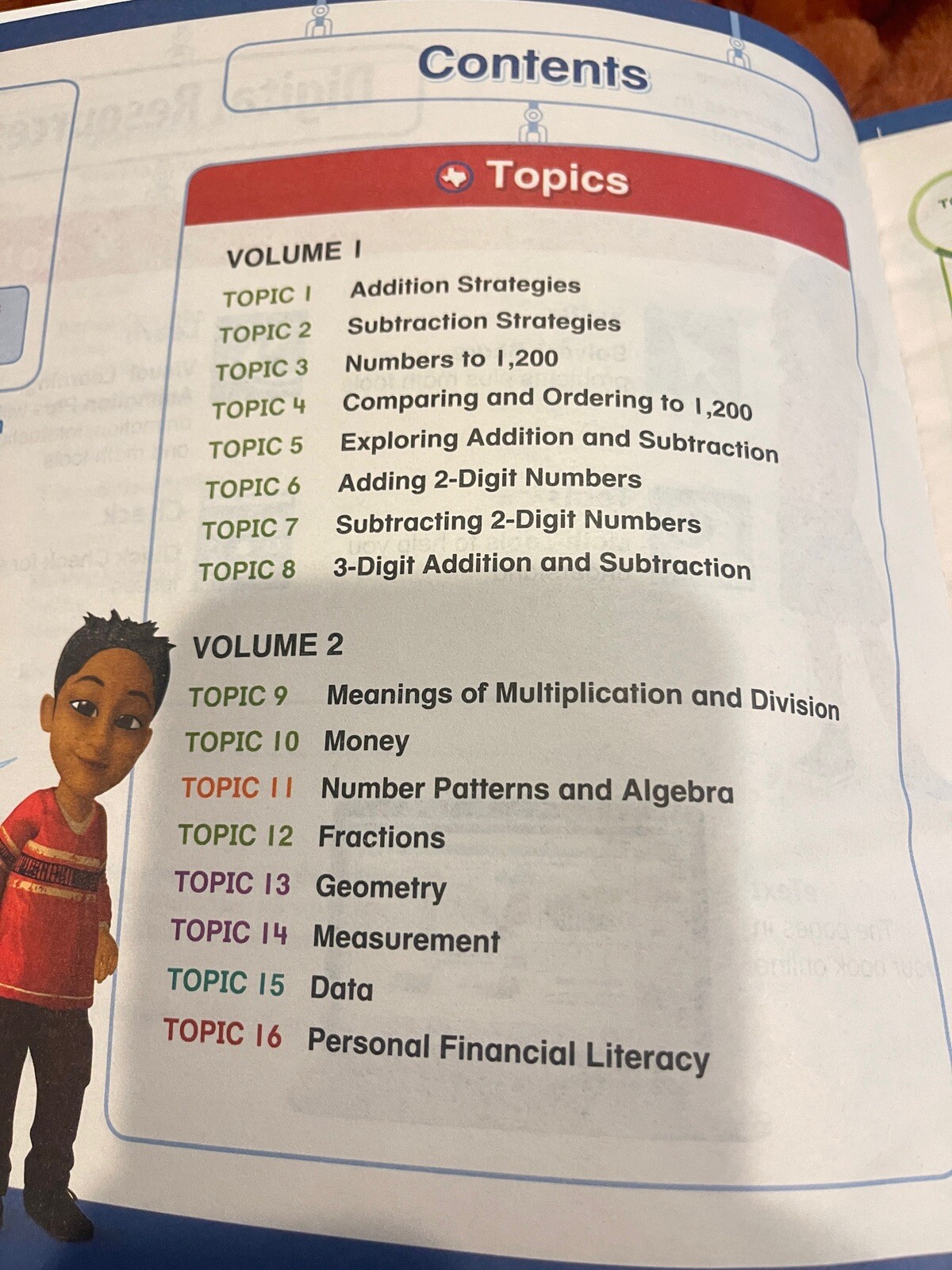 Pearson Texas enVision MATH 2.0 Grade 2 Volume 1 Topics 1-8 Educational Workbook