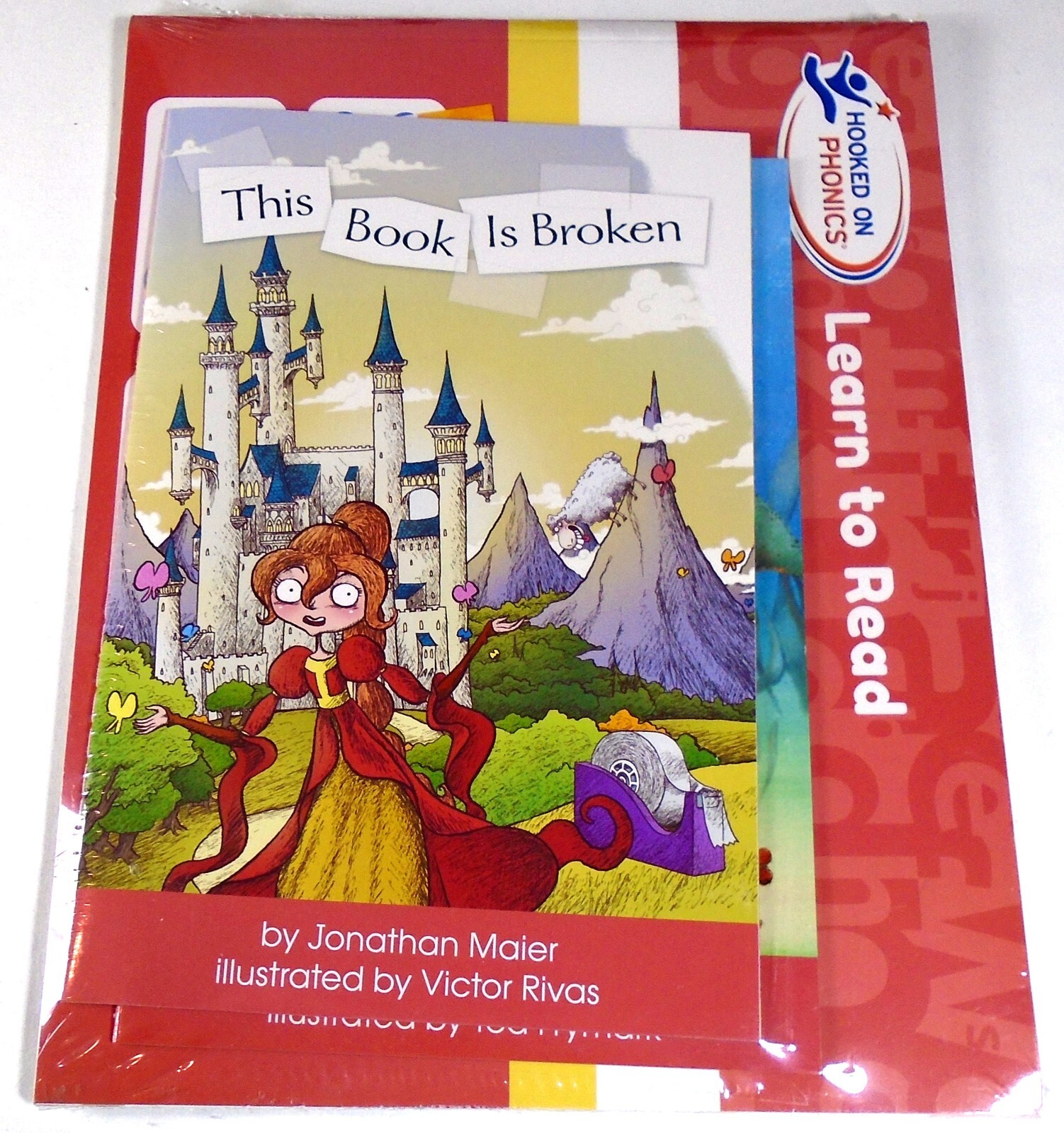 7 Hooked on Phonics Learn to Read Practice Packs 14 Books, 7 Workbooks, Stickers