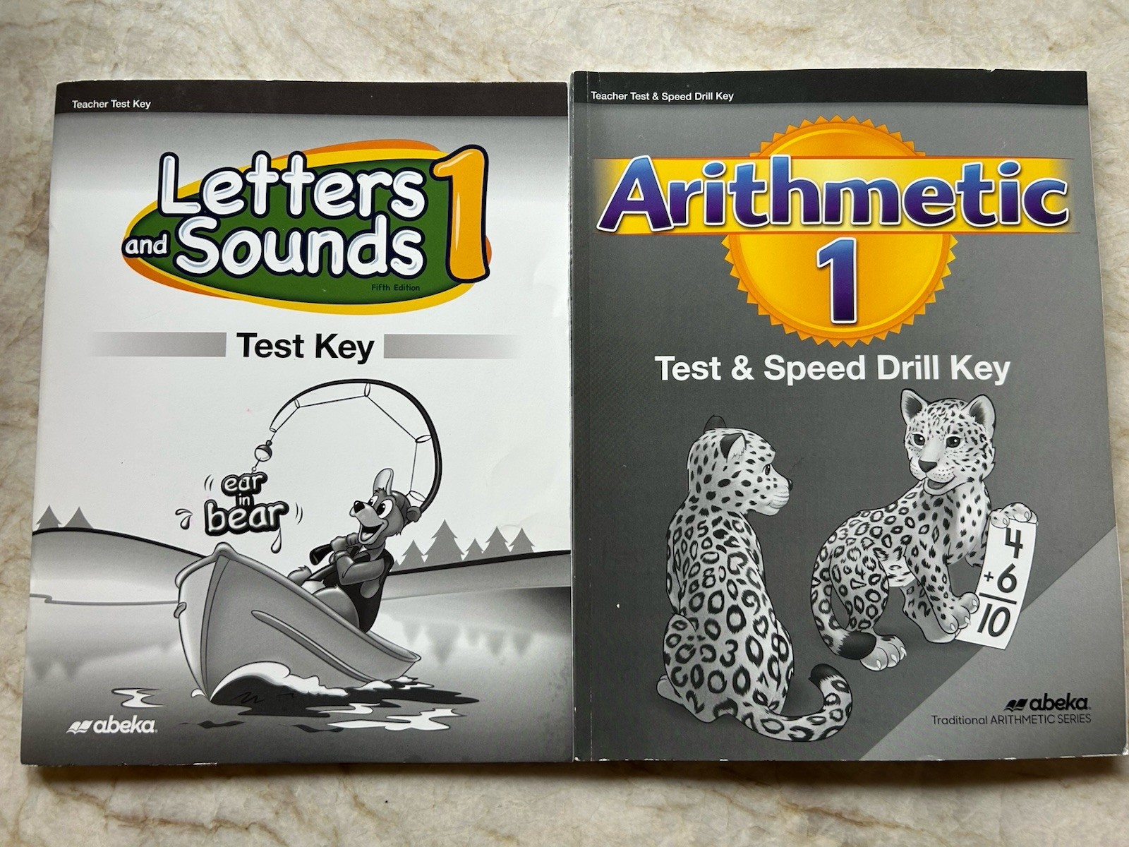 Abeka Homeschool Letters and Sounds/ Arithmetic Grade 1 Test Keys