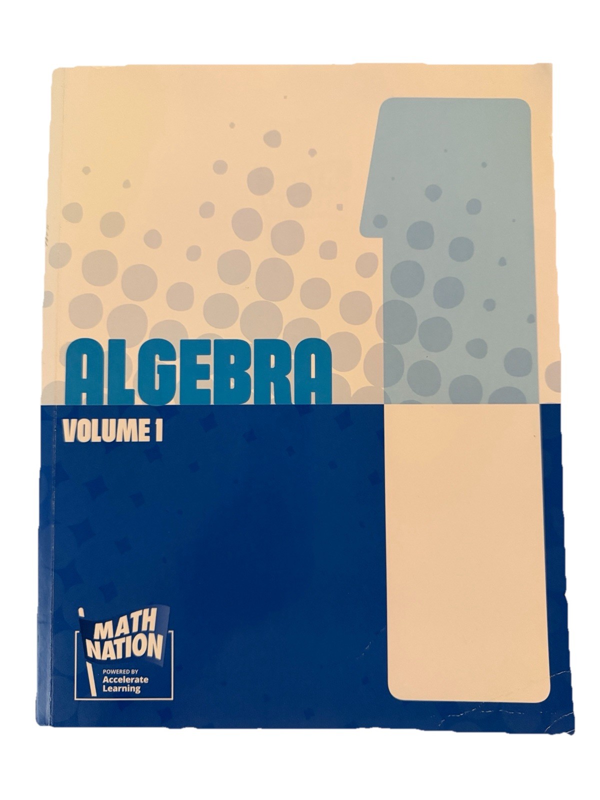 ALGEBRA 1 Vol 1 Math Nation Workbook Accelerate Learning 2023 Unused