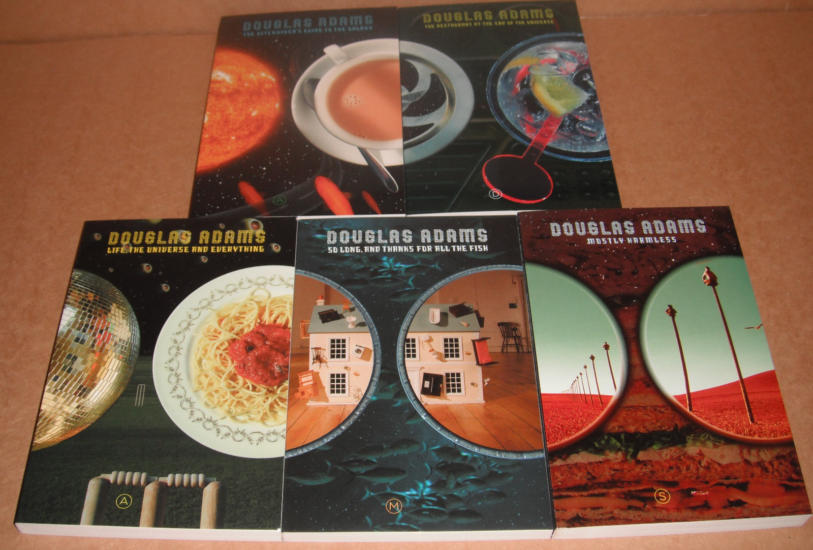 The Hitchhiker Trilogy Vol.1,2,3,4,5 by Douglas Adams and Pan Macmillan