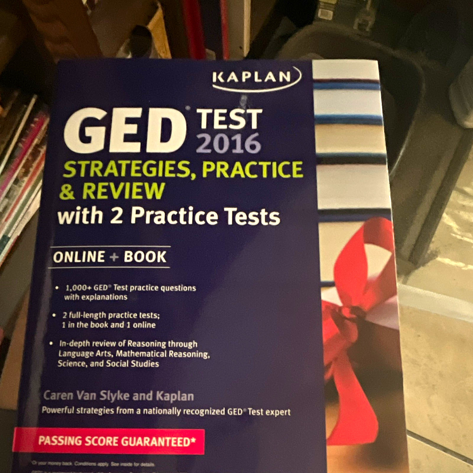Kaplan GED Test 2016 Strategies, Practice & Review 2 Tests Online+Book
