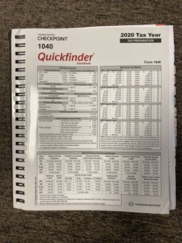2020 1040 Quickfinder