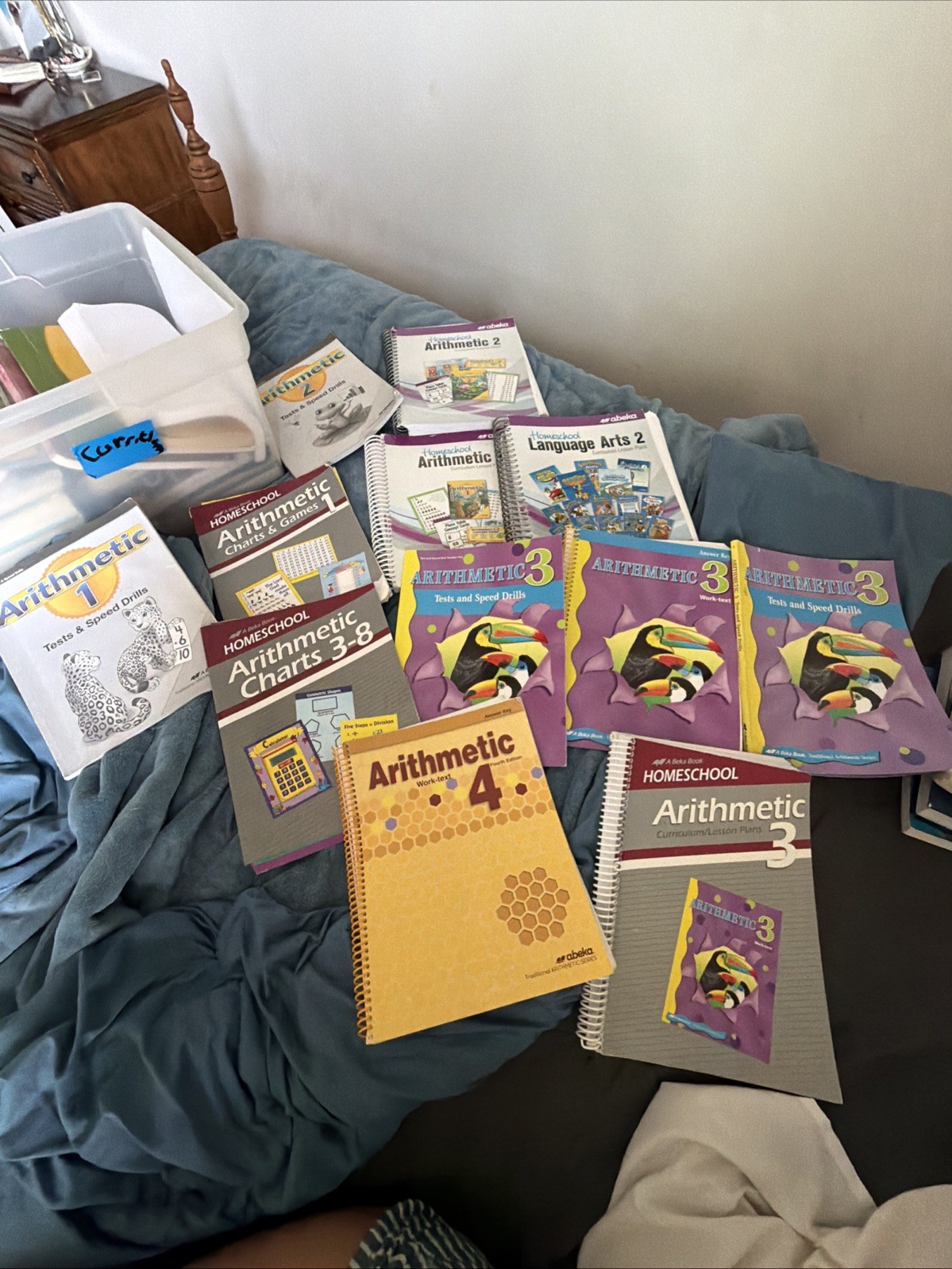 Abeka Arithmetic 3, Full Set Student & Teacher Books, Charts, & Concept Cards