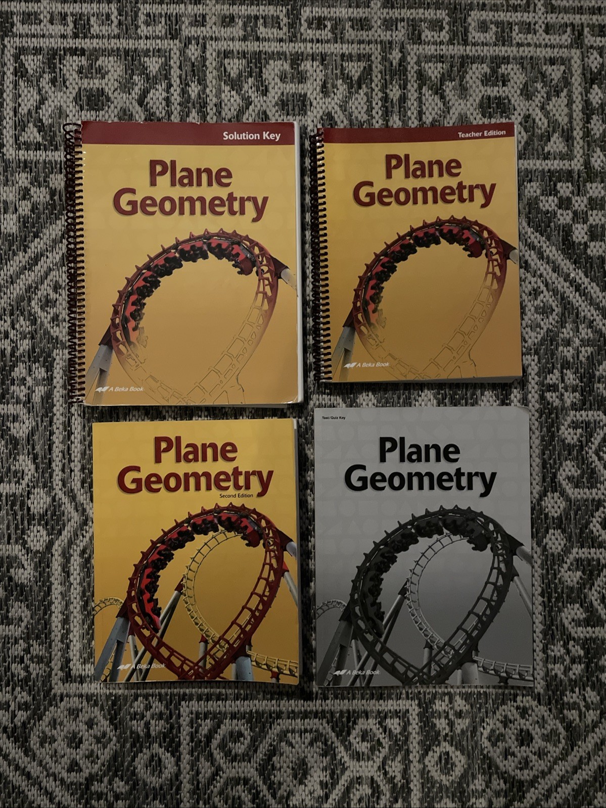 Abeka Plane Geometry Student, Solution Key, Teacher Edition, and Test/Quiz key