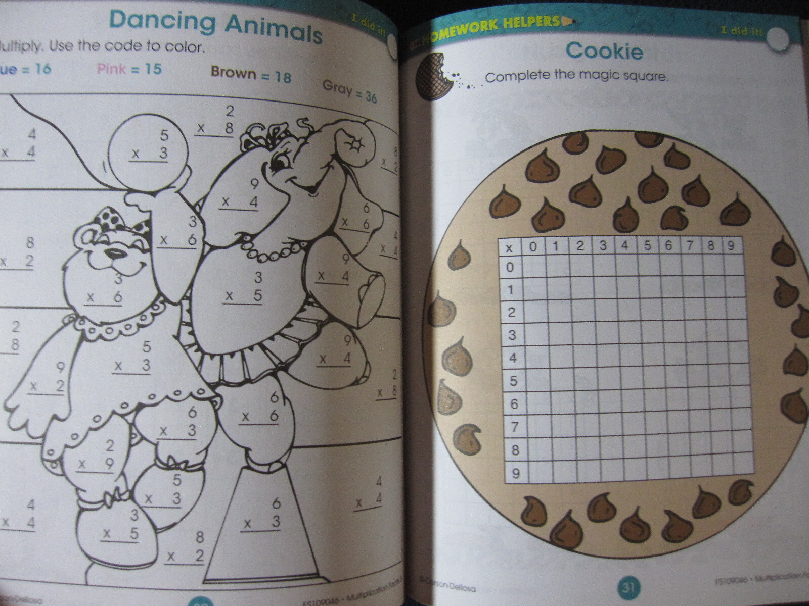 Multiplication Facts Homework Helper, Grade 3 [Paperback] School Specialty Pub..