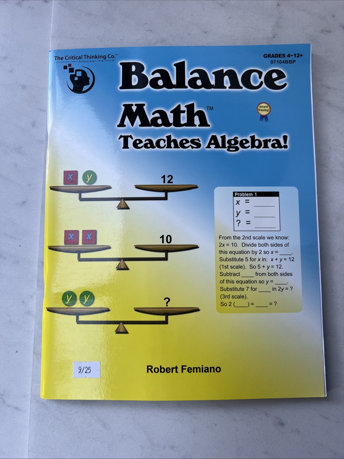 Balance Math Ser.: Balance Math Teaches Algebra! by Robert Femiano (2014, Trade