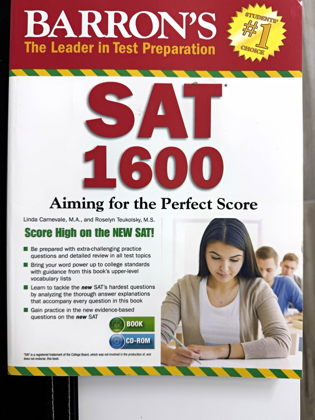 Barron’s SAT 1600 Study Guide Book + CD