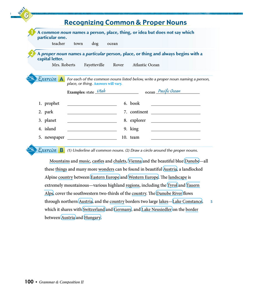NEW ABEKA Grammar & Composition II TEACHER KEY for Work-text worktext 8th Grade